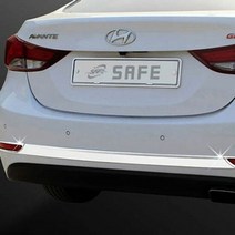 아반떼MD 리어 범퍼 크롬 몰딩 뒷 범퍼 튜닝 커버, 단품