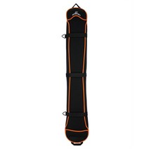 스노우 웨이크 보드 데크 세트 스키 가방 135-155cm 긁힘 방지 모노 플레이트 하프 커버 보호 케이스 만두 스킨 스키 가방 4 색, 검은색, l