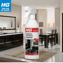 [HG] 인테리어클리너 500ml 가구용 청소스프레이 먼지 손자국 기름때제거 플라스틱 합성수지 목재 다목적세정제, 1개