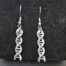 새로운 패션 고딕 다크 스타일 DNA 드롭 귀걸이 화학 보석 디자인 여성 남성