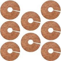 제초매트 부직포 잔디보온덮개 잡초매트 농사용 부직포 방초매트 마늘부직포 천연 코코아 야자수 섬유 나무 뿌리 덮개 링 프로텍터 실내 야외 디스크 식물 커버 화분 용 유기 매트, 45x45cm, 1 조각