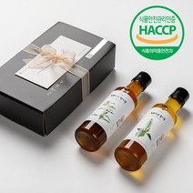저온압착 국산 참기름 선물 세트 180/300 국내산 참기름과들기름 셋트 예천 농부창고, 저온들기름 2병 180ml 세트