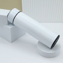 지능형 물병 쿨러 500ML 스테인레스 스틸 보온병 커피 코틀 온도 디스플레이 누출 방지 스포츠 진공 플라스크, 500 미리리터, WHITE