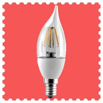 LED 촛대구 CANDLE LAMP 5W 미니전구 촛불램프 샹들리에 전구, 주광색-6500K-환하게 밝은 흰 빛