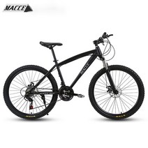 JINGMING 산악자전거 접이식 자전거 24인치/26인치 21단 MTB 가성비자전거추천 JINGMING 예쁜 포장 증정, 21단 24인치, 블랙