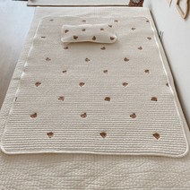 마롤로뜨 100수 자수 아기 방수요 유아 방수패드 신생아 침대, 돗꼼_방수패드, 1개