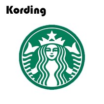 코딩 KD-34 원형 스마트폰 마그네틱 자석 디자인 철판 플레이트, 1개, 51. 별다방 3cm