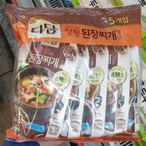 CJ 다담 전통 된장찌개 양념 140g x 5입, 일반포장 동절기만