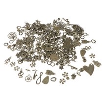 60Pcs 합금 금속 매력 펜던트 티베트어 보석 액세서리 공예품 만들기, 설명, 1