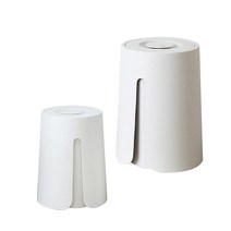 푸쉬빈 압축 휴지통 쓰레기통 20L, 크림화이트