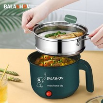 붙지 않는 미니 전기 밥솥 1 8L 싱글 더블 레이어 냄비 찜기 가정용 다기능 쿠커, 01. Single Layer, 01. EU