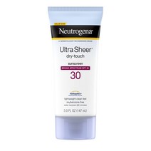 뉴트로지나 울트라 시어 드라이-터치 선스크린 워터 리지스턴트 SPF30, 1개, 147ml