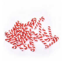 와이 레진 플랫백 보 숑 스크랩북 클 레드 화이트 캔디 지팡이 공예 홈 장식 306090 개, 60pcs