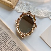 떨샵 미러톡 거울 스마트톡 하트 엔틱 휴대폰걸이, 1개, 엔틱미러톡(골드)