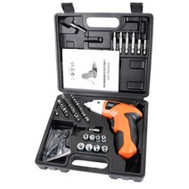 전동드라이버 무선 전기 배터리 충전식 스크루 드라이버 강력한 충격 드릴 드라이버, 1.4.2box 46PC