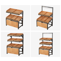 제과점 빵매대 빵선반 베이커리진열장 슈퍼마켓진열대, 5 1.2미터 길이(더블 레이어)