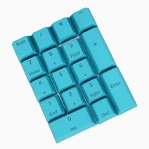 게임용 기계식 키보드용 DIY PBT 내구성 예비 부품, 불규칙한, 17 키캡 블루