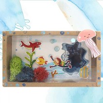 바다탐험-크라프트액자(1인 전용포장) 우드아트 바다액자 바다모양액자 유치원만들기 액자꾸미기 액자만들기 입체액자 미술만들기 종이액자만들기 바다액자만들기 나무액자만들기, 색상:[색상]본상품, 상세페이지 참조