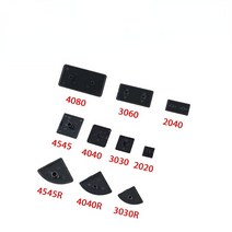 호환 가구 부품 DIY 선반 수리 창문 5/10/20/50PCS 검은 색 플라스틱 엔드 캡 커버 플레이트 2040 3030 3060 3030R 4040 4080 4040R 4545, 4545 10PCS