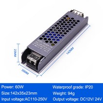 AC/DC 12V 24V 변압기 60W 100W LED 드라이버 전원 공급 장치 스트립 전구에 대 한 슈퍼 얇은 변환기, 협력사