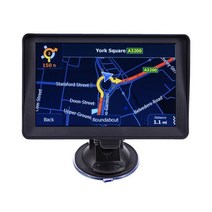 내비게이션 인치 네비게이션 차량 자동차 GPS 네비게이터 최신지도 유럽 고화질 터치 스크린 시스템 다국어 음성 안내 및 속도 경고, 7