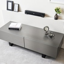 카본메탈릭 특수코팅 모던 TV대 거실장(120cm) 티브이 포인트 서랍장 선반, 01.1200_낮은화이트