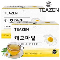 티젠 [티젠] 캐모마일 허브차 티백 사과향 허브티, 40개, 1g