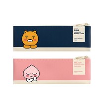 카카오프렌즈 55 NEW 미니 플랫 필통, 라이언(네이비)