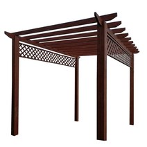 조립식 파고라 원목 정자 방갈로 야외 한옥 주택 정자, 3격자3개좌석 (10x10)를 가진 4x2m