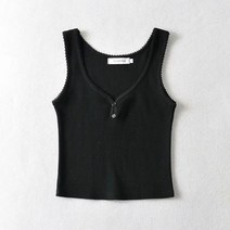 Baiwife 레이스 단추 니트 조끼