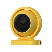 욕실 온풍기 벽걸이 화장실히터 Xiaomi 미니 전기 히터 팬 휴대용 홈 데스크탑 겨울 난방 따뜻한 공기 송풍기 홈 오피스 전기 손 따뜻하게 기계, 지구본 노란색
