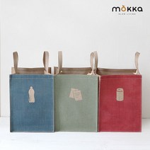 쥬트 컬러 분리수거함 3colors, 옵션:캔, 단품
