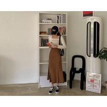 러비디 레오파드 뒷밴딩 롱 스커트