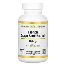 캘리포니아 골드 뉴트리션 포도씨 추출물 폴리페놀 100mg 120정, 1개