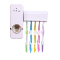 자동 치약 짜개 짜개대 디스펜서 칫솔 걸이 세트