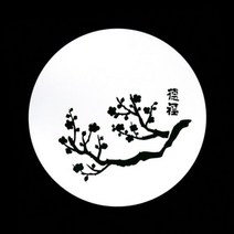 MDO8403 생신선물 떡케이크만들기 달밤의매화 스텐실도안 (떡케이크만들기/떡케이크데코레이션/떡케이크장식/생신선물)