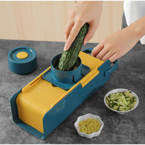 다용도 채칼 6종 세트 만능 채칼 슬라이서 안전 김장 채칼 양배추채 오이 감자 채썰기