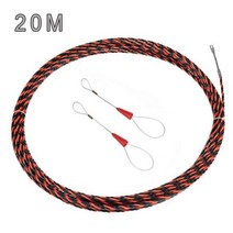 선통기 드럼 다이 포설기 전기 와이어 케이블 푸시 풀러 스레딩 장치 키트 미터 가정용 설치 가이드, 20미터