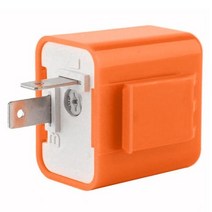 2 pin blinker flasher 수정 전자 honda kawasaki yamaha 신호 오토바이 표시기 12v led relay resistor motorbike, 주황색