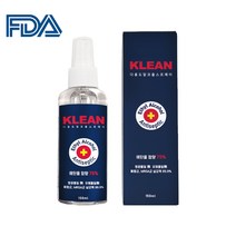 KLEAN-19 에탄올 75% 소독티슈 살균 세정 알콜 차량용 티슈 스프레이, 1개, 1개