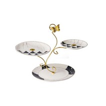 KEYXGSUL 북유럽 케익 트레이 3단 디저트 과일 접시 홈파티 거실 까페 케익접시, #7