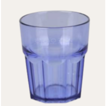 업소용 급식용 8각 물컵 PC 9 OTC 266ml, 청색, 15개