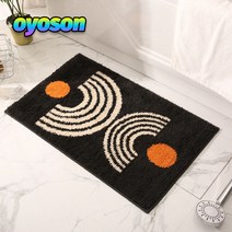 oyoson 양탄자 노르딕 모던 문을 입력 출입문 양탄자 거실 깔개 부엌 화장실 미끄럼 방지 발, 달빛