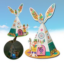 만들기세트 인디언 텐트 만들기(5set), LED등 구매안함