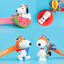 스누피 캐릭터 입체 피규어 키링(버전2) 열쇠고리 900829, 워킹비행사