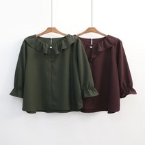 여성 진주 중년 엄마 가을 베이직 고급스런 블라우스