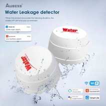 Tuya-스마트 누수 센서 와이파이 스마트 라이프 앱 원격 알림 누출 감지기 홈 보안 경보 알렉사 구글로, 01 1 piece