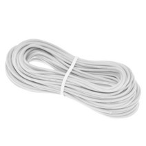 권선코일 구리선24 AWG 유연한 고무 와이어 전기 게이지 구리 편리한 최대 300V 케이블 전자 연선, 01 White