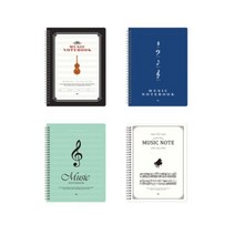 아이비스 음악 스프링 노트 4종 세트 SP11842, 랜덤 발송, 4개입