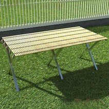 다기능 테이블 휴대용 접이식 야외 프리마켓 행사용 간이 홈파티 정원 식탁, 12.2m 롱 프레임+2m 일체형 매트